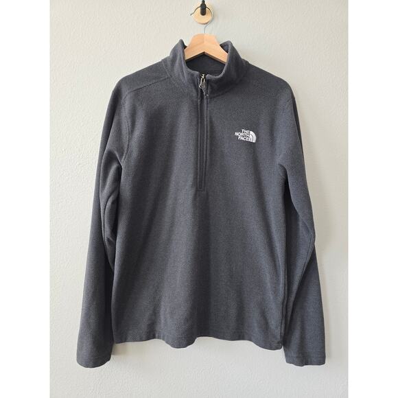 The North Face Men’s Gray Quarter Zip Fleece Pullover Jacket Size M Gorpcore - Picture 1 of 7